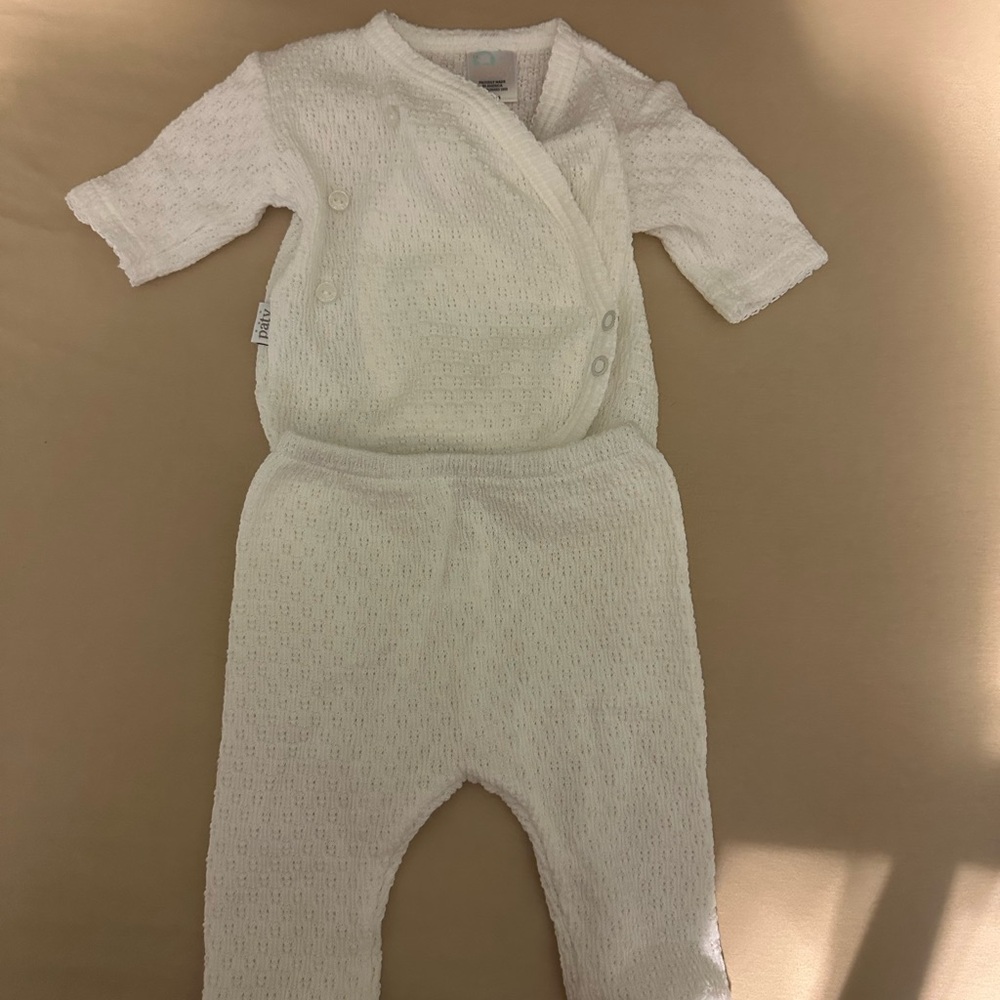 White Baby Outfit Set